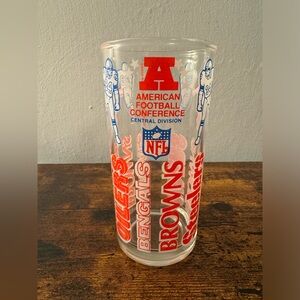 Vintage 1976 Welch’s NFL American Football Conference Central Division Glass